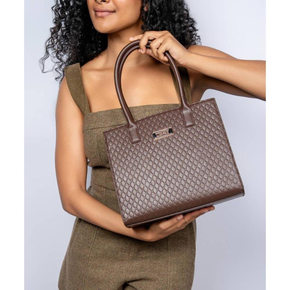 Bolsa Mississipi Tote Feminina MS108 Marrom 6