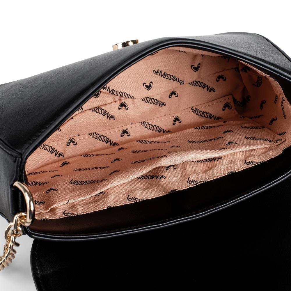 Bolsa Mississipi Transversal Feminina MS104 Preto 6