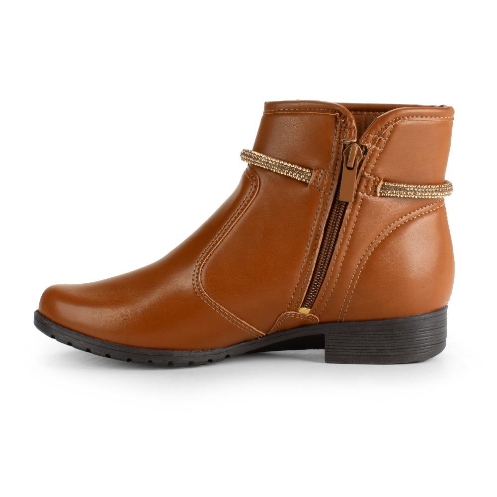 Bota Dakota de Cano Curto Feminina D2182 Caramelo 4