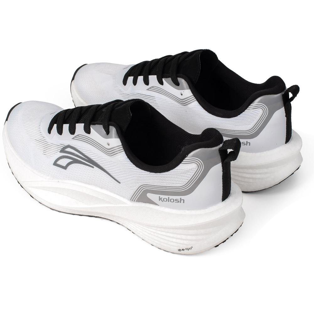 Tênis Kolosh Perform 2.0 Esportivo Masculino Neon H3761 Branco 6