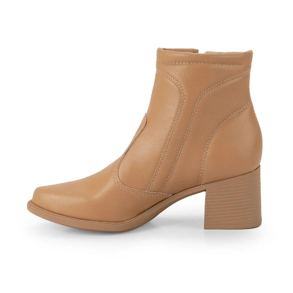 Bota Mississipi de Cano Curto Feminina MC854 Bege 4