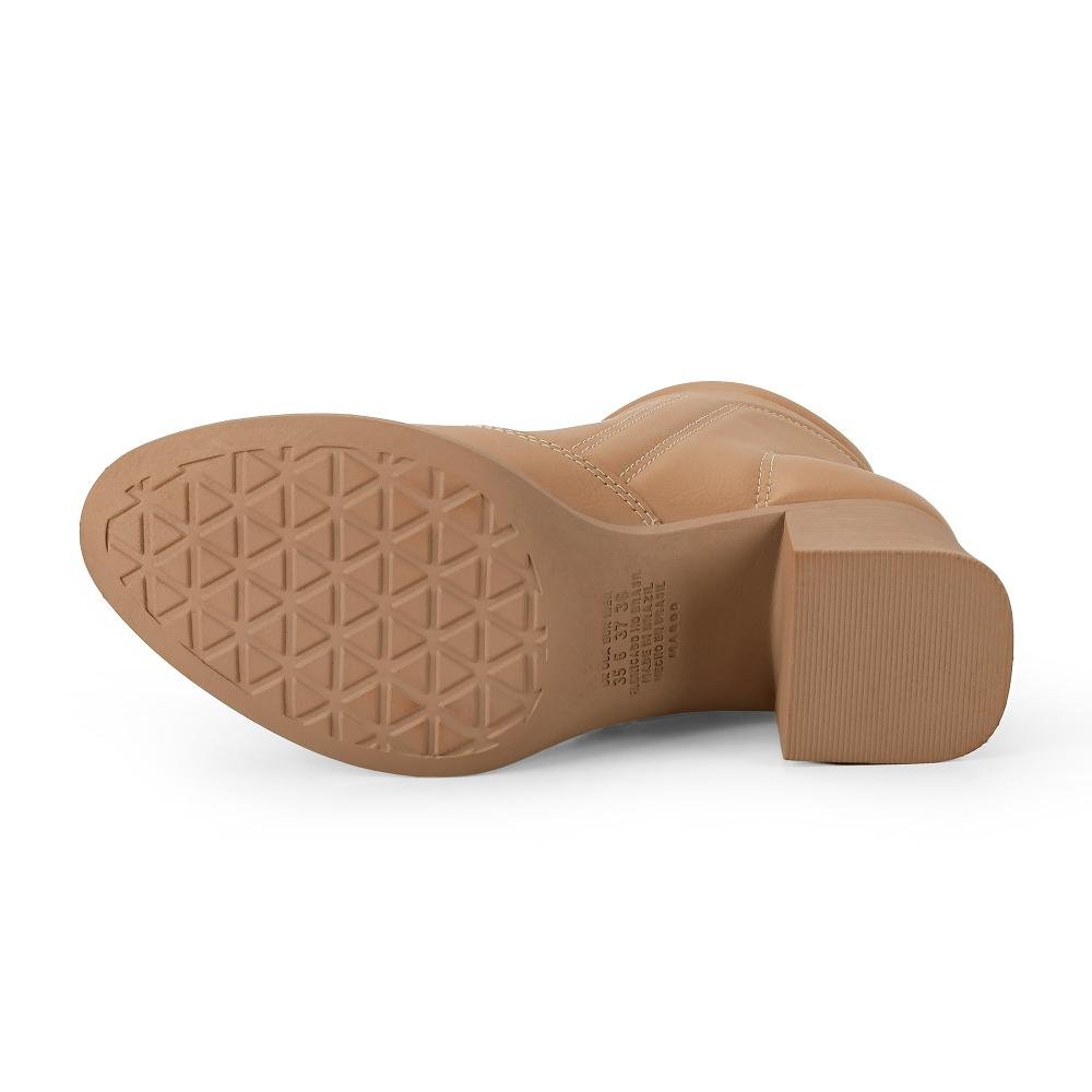 Bota Mississipi de Cano Curto Feminina MC854 Bege 5