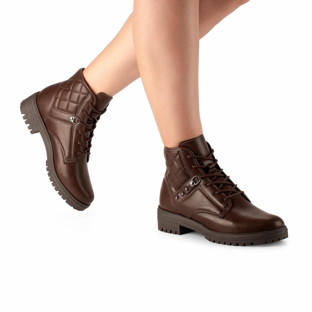 Bota Coturno Mississipi Feminina J0792 Marrom 2