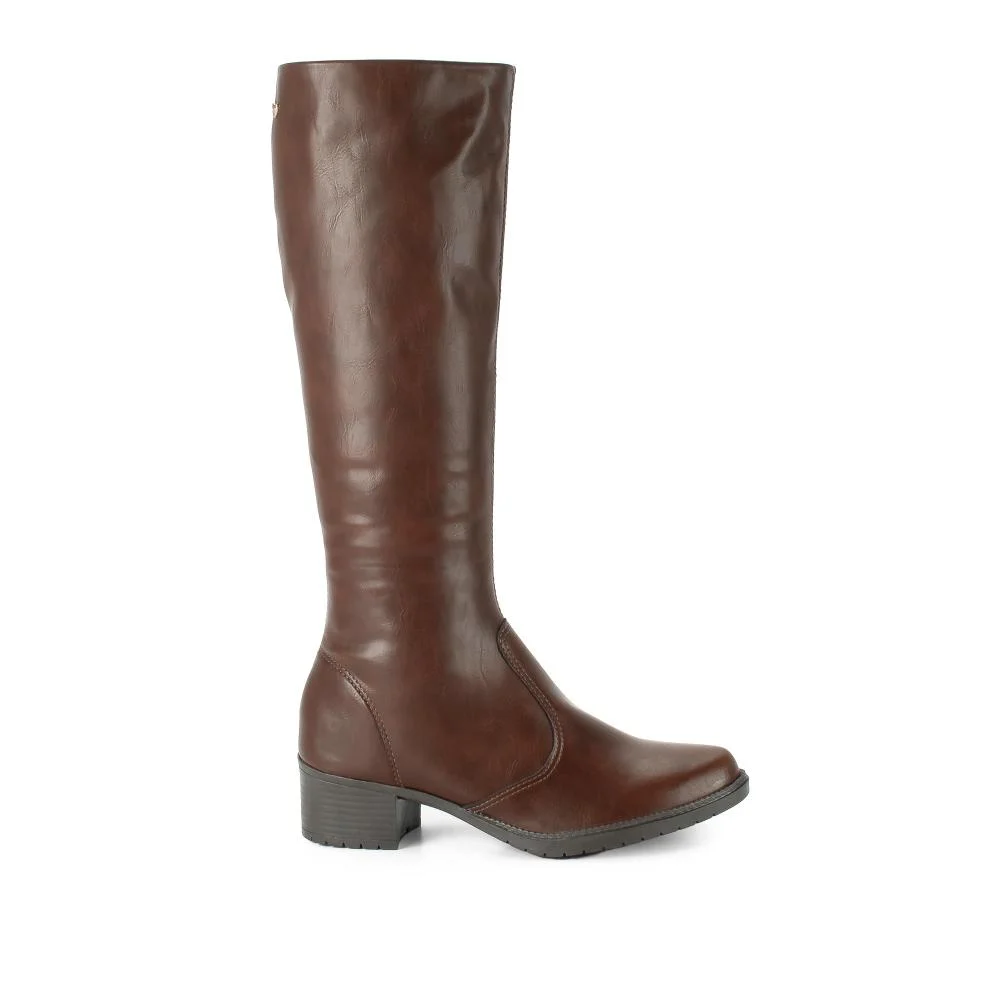 Bota Mississipi de Cano Longo Feminina J0332 Marrom 3