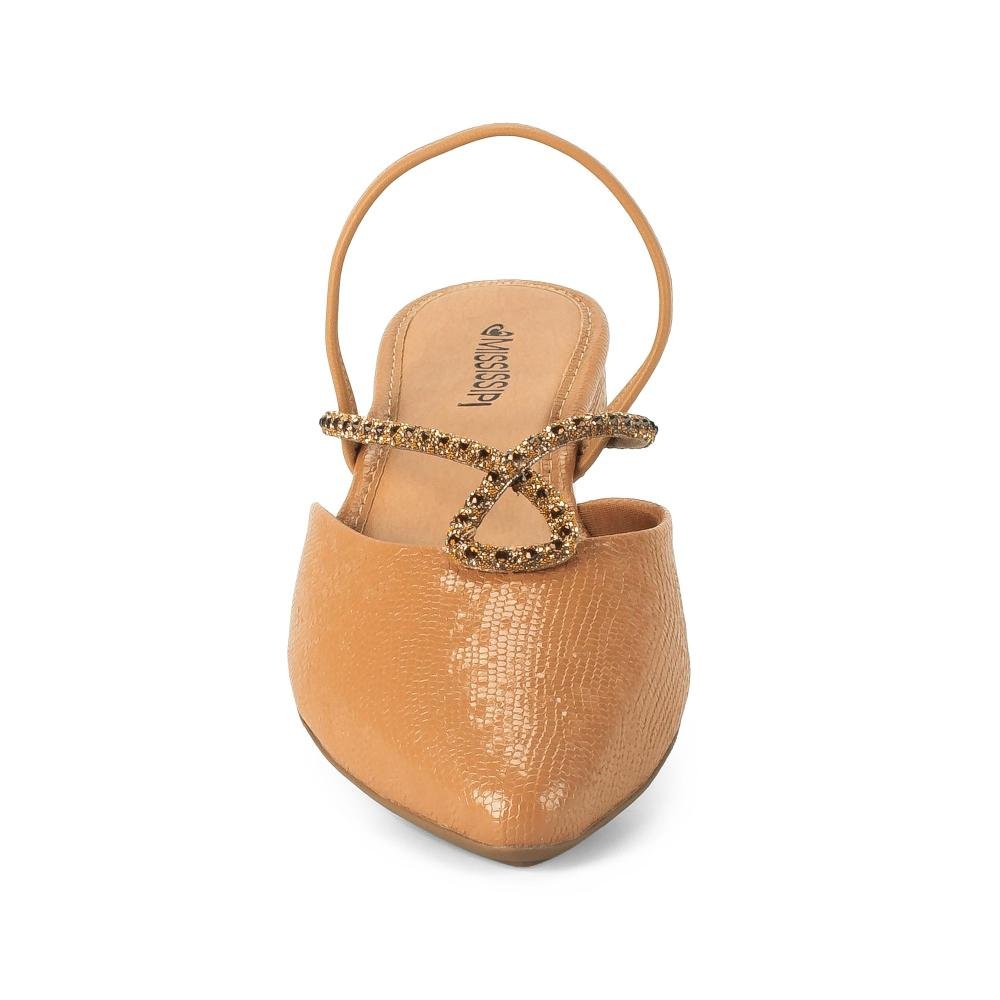Sapato Mississipi de Salto Baixo Feminino J1551 Marrom 6