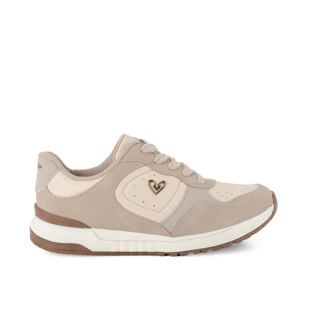Tênis Mississipi Jogging Feminino J0701 Bege 3