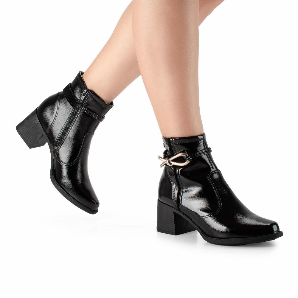 Bota Mississipi de Cano Curto Feminina J0342 Preto 2