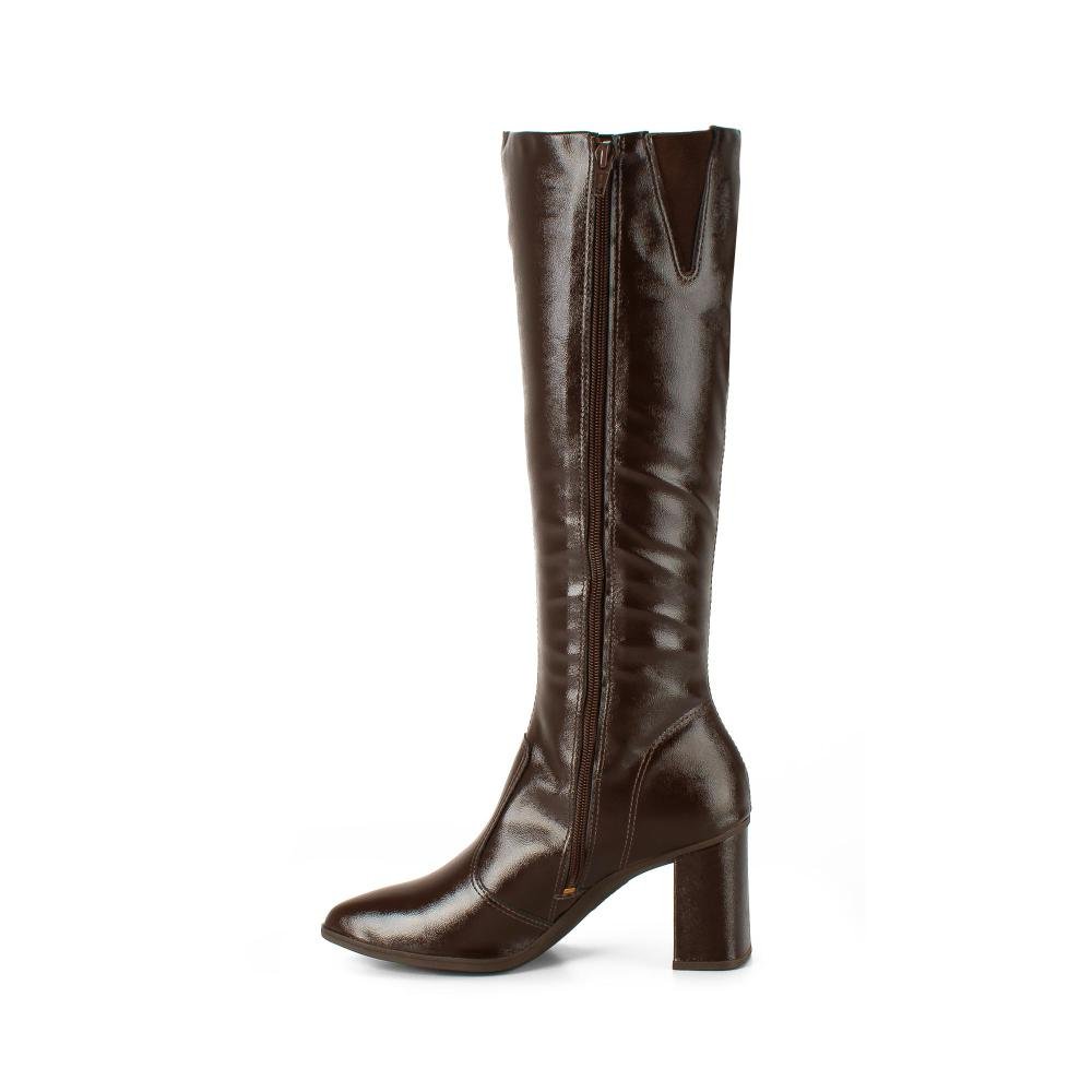 Bota Mississipi de Cano Longo Feminina J0841 Marrom 4