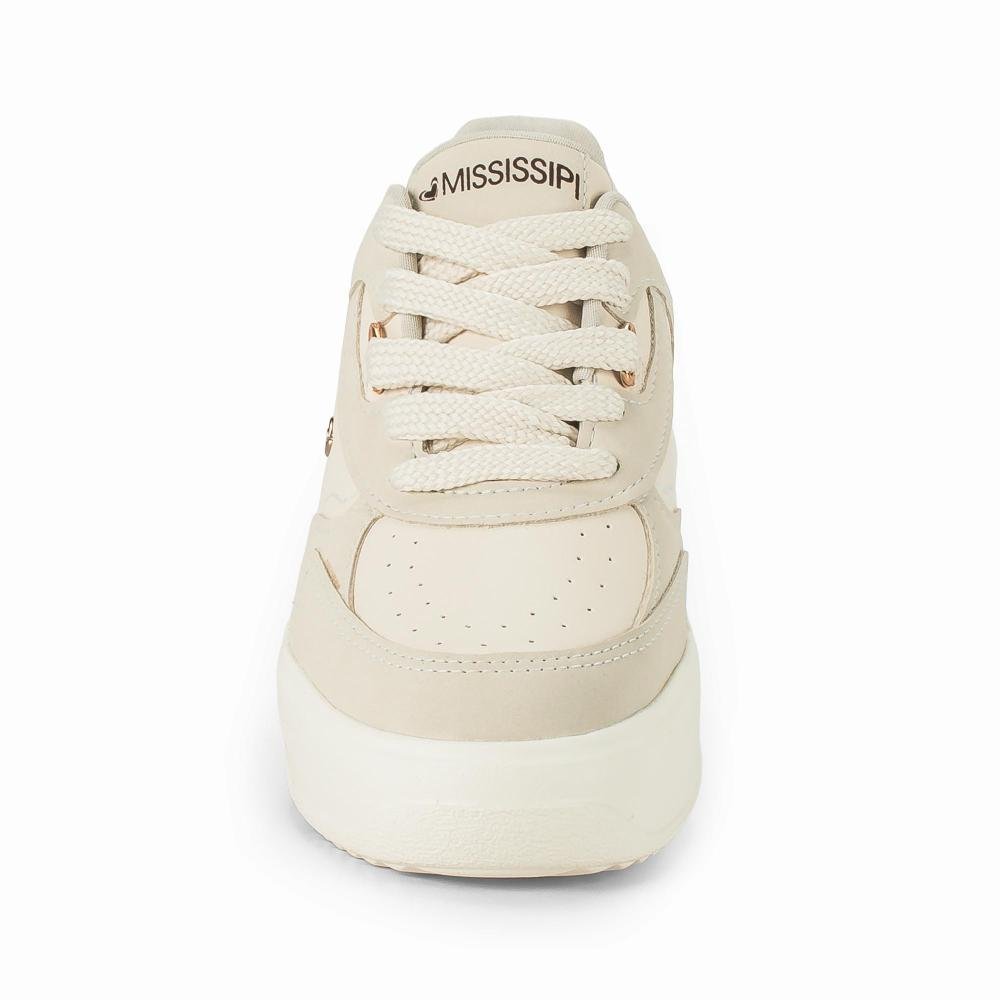 Tênis Mississipi Casual Feminino J1162 Bege 6