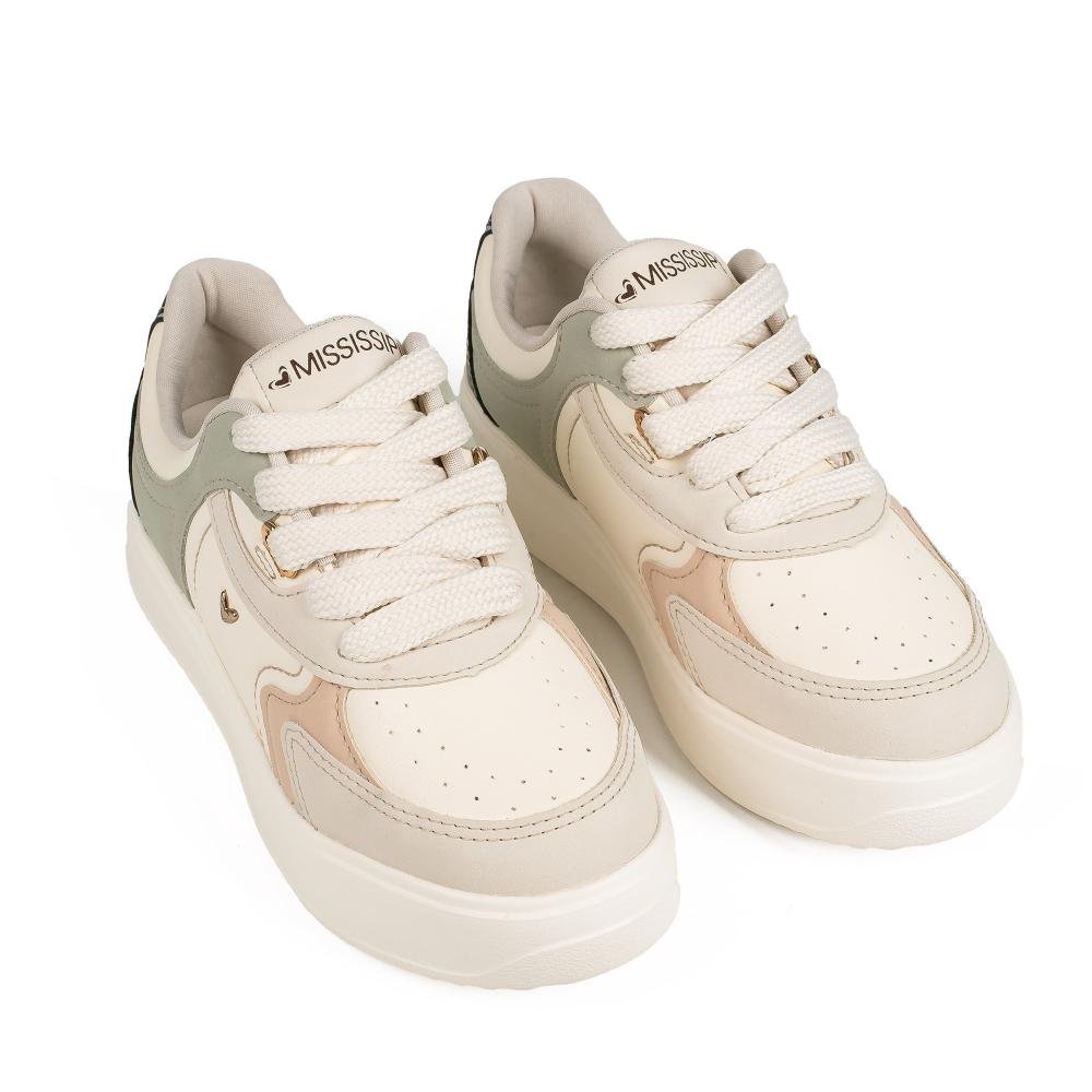 Tênis Mississipi Casual Feminino J1162 Off White 6