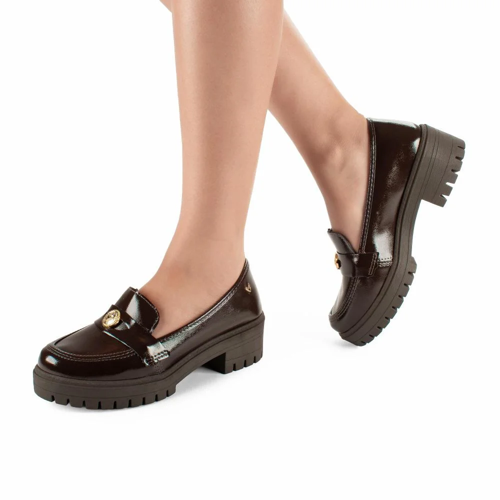 Sapato Mississipi Loafer Feminino J0854 Marrom 2