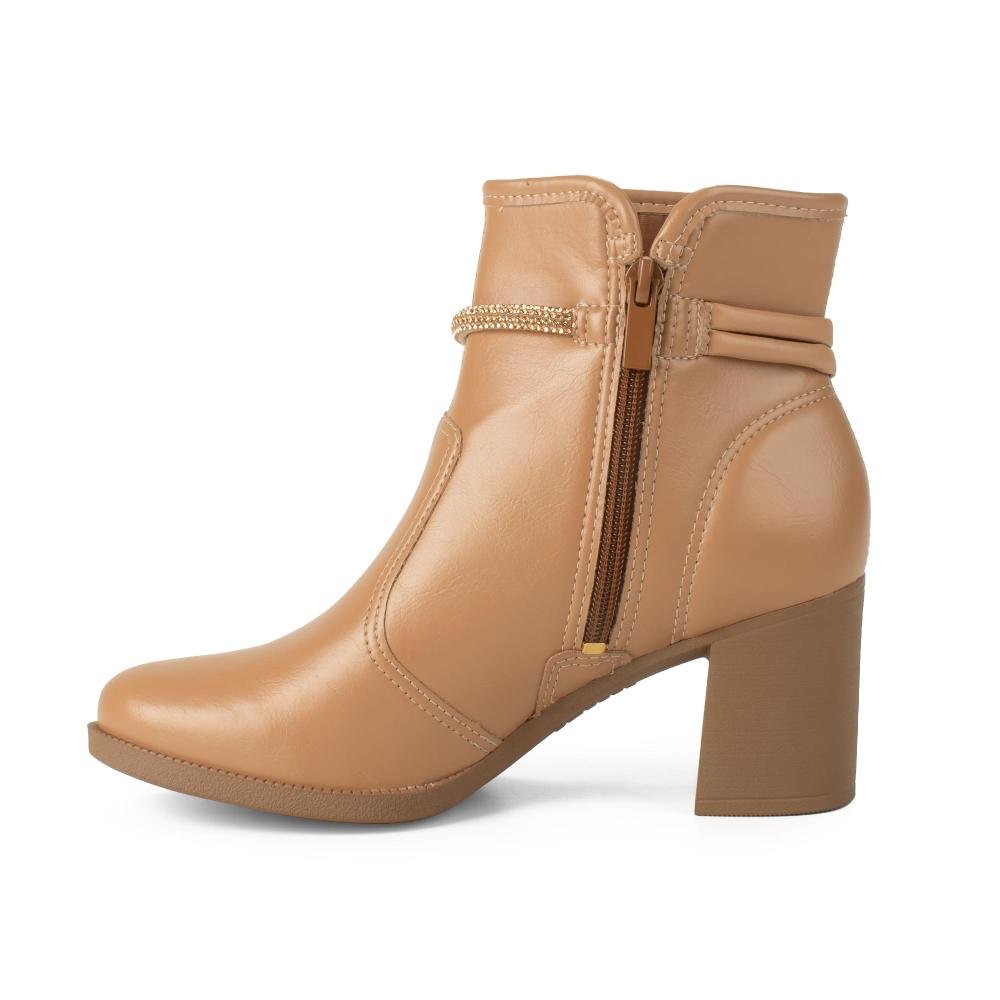 Bota Dakota de Cano Curto Feminina D2191 Bege 4