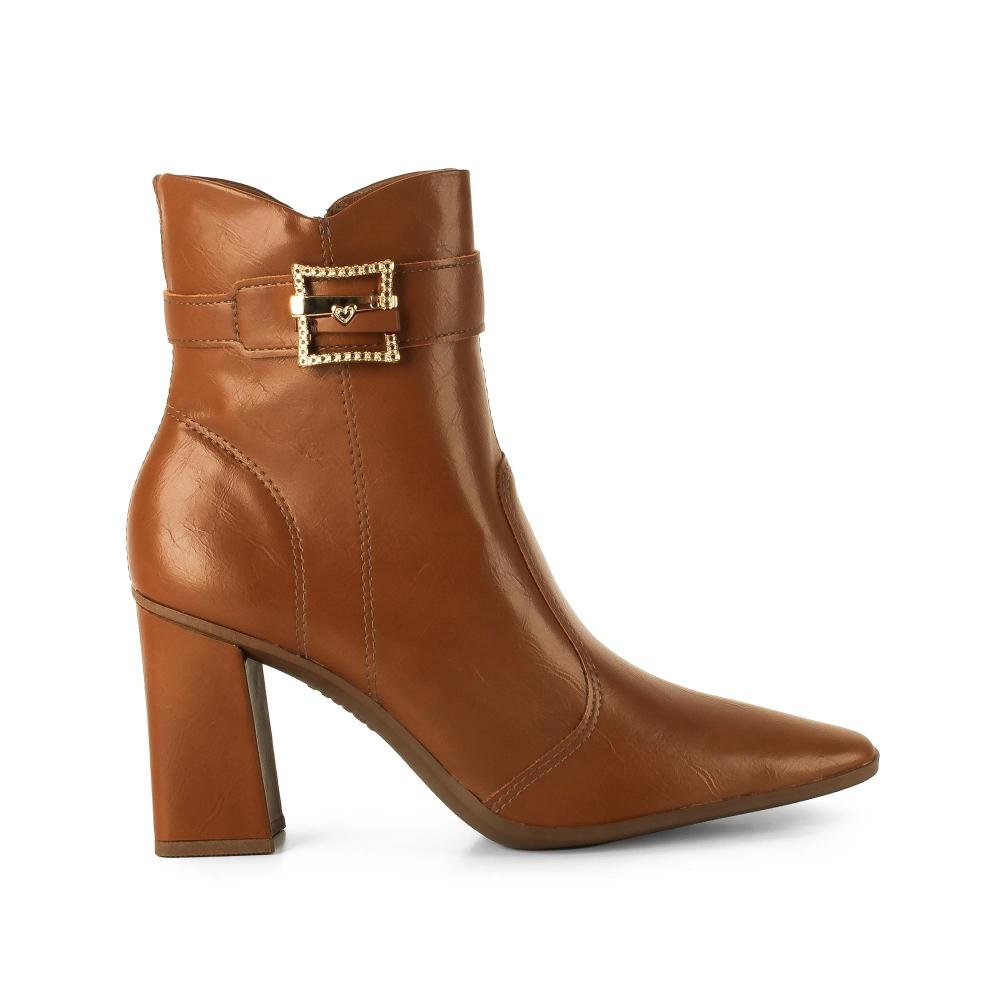 Bota Mississipi de Cano Curto Feminina J1072 Caramelo 3