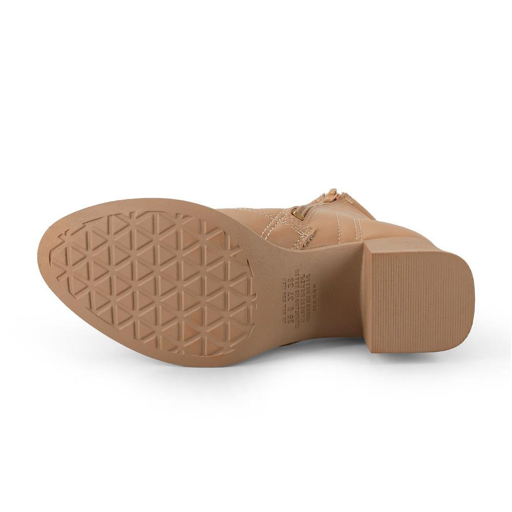 Bota Mississipi de Cano Curto Feminina MC853 Bege 5