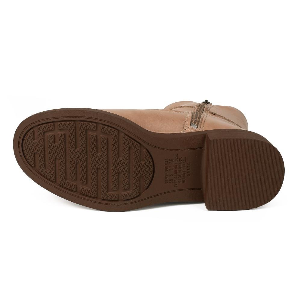 Bota Dakota de Cano Curto Feminina D2551 Bege 5