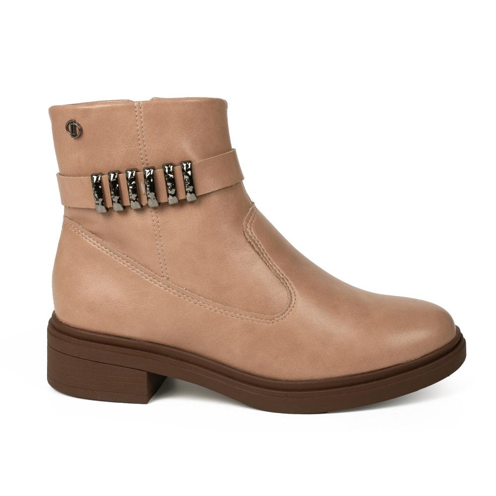 Bota Dakota de Cano Curto Feminina D2551 Bege 3