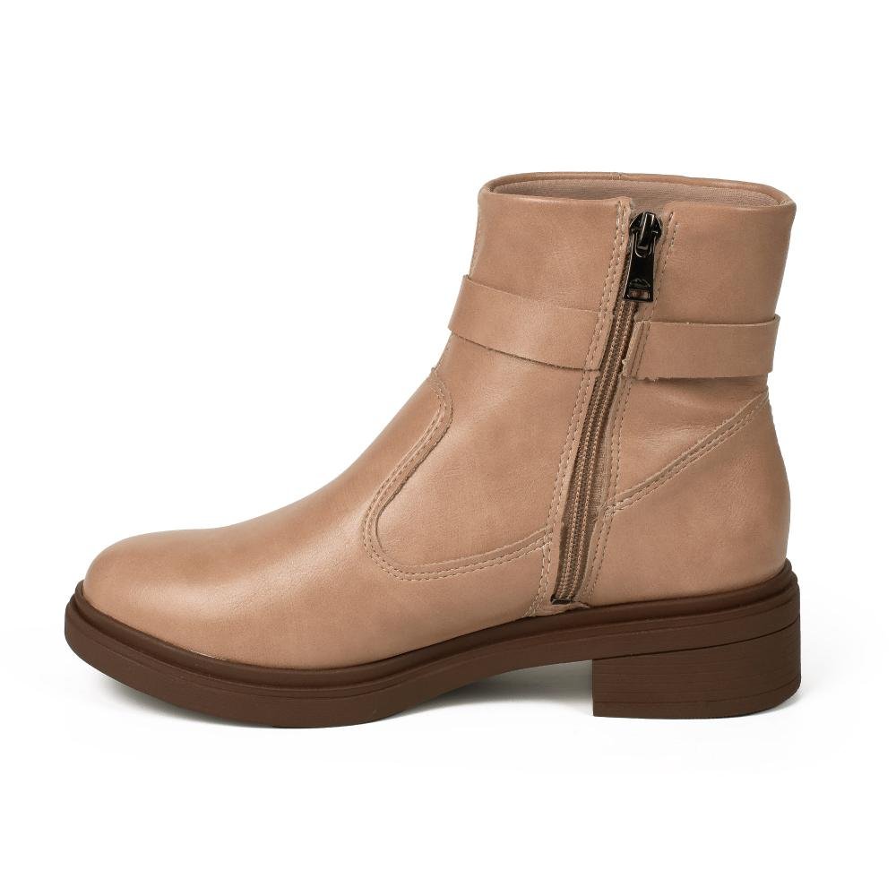 Bota Dakota de Cano Curto Feminina D2551 Bege 4