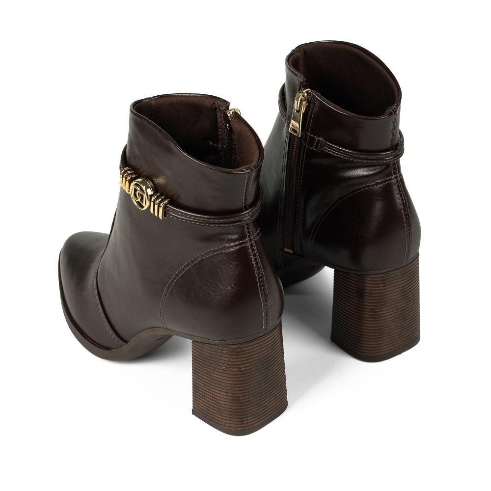 Bota Dakota de Cano Curto Feminina D2162 Café 6