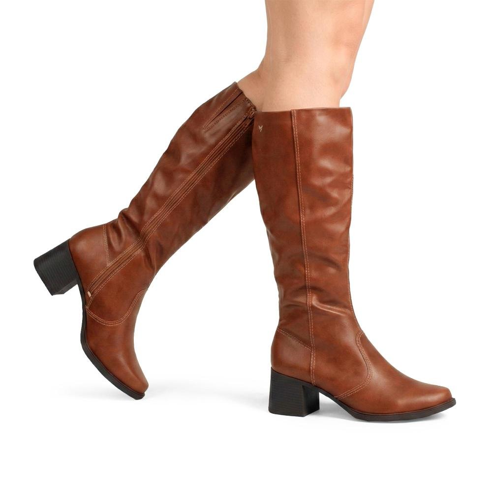 Bota Mississipi de Cano Longo Feminina J0833 Marrom 2