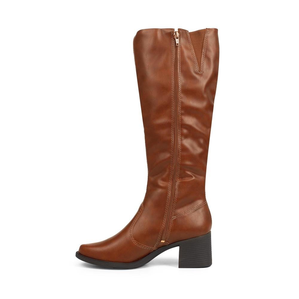 Bota Mississipi de Cano Longo Feminina J0833 Marrom 3