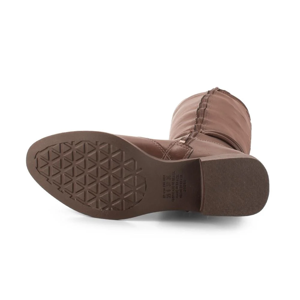 Bota Mississipi de Cano Longo Feminina J1091 Marrom 5