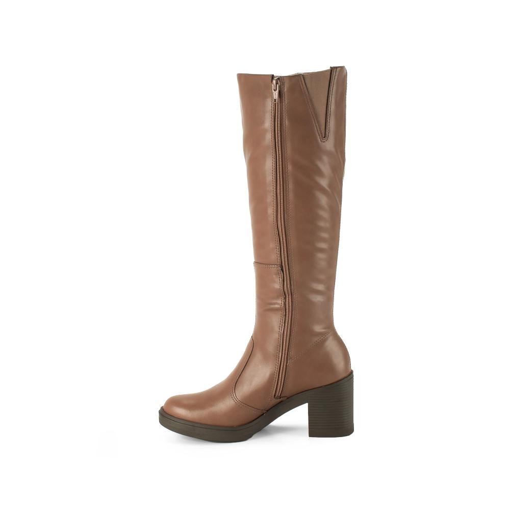 Bota Mississipi de Cano Longo Feminina J1341 Marrom 4