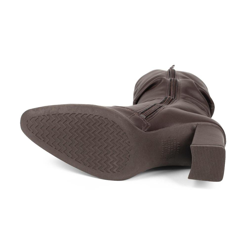 Bota Mississipi de Cano Médio Feminina J1353 Café 5