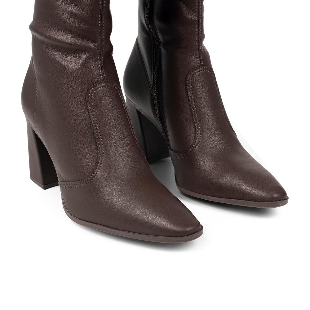 Bota Mississipi de Cano Médio Feminina J1353 Café 6