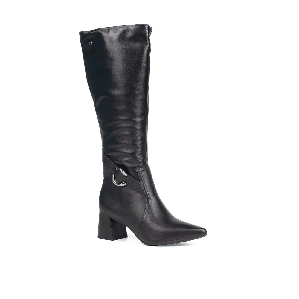 Bota Tanara Em Couro de Cano Longo Feminina T9553