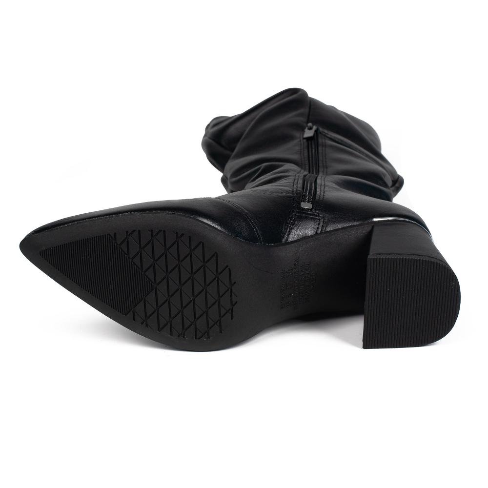 Bota Tanara Em Couro de Cano Longo Feminina T9551 Preto 5