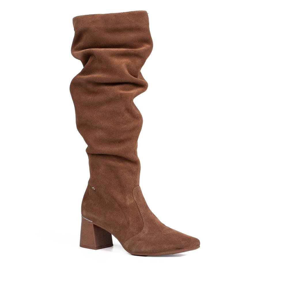 Bota Tanara Em Couro de Cano Longo Feminina T9551