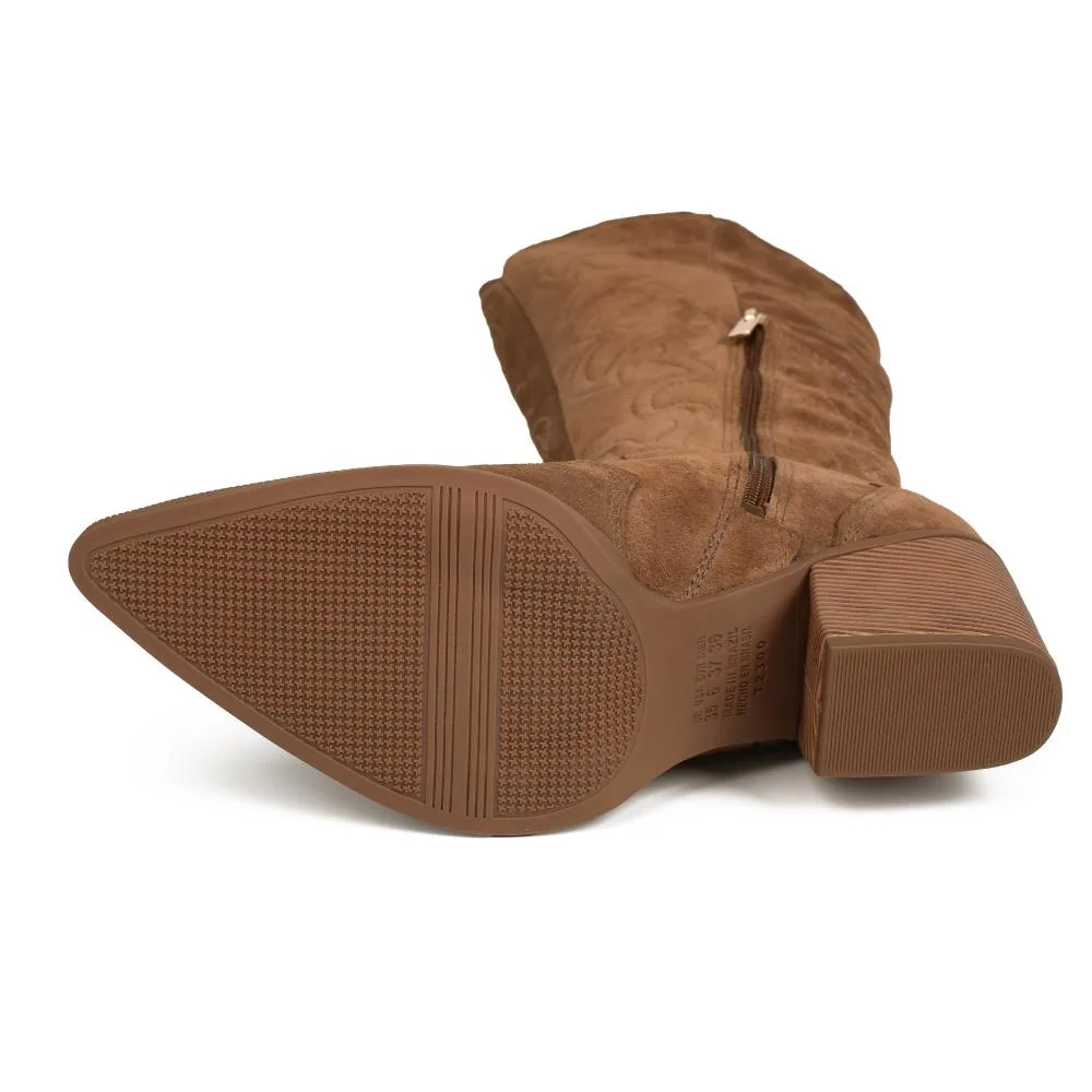 Bota Tanara Western Em Couro Feminina T9631 Marrom 5