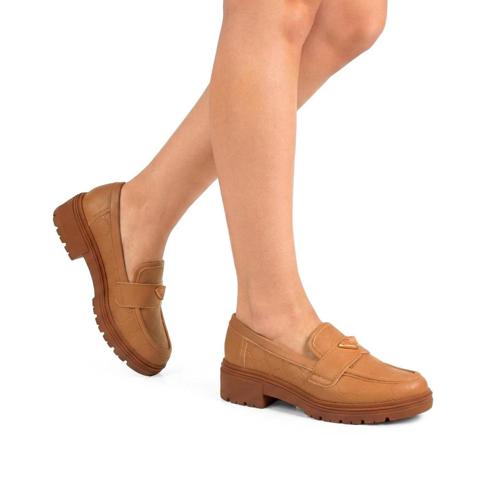 Sapato Dakota Loafer Feminino D2151 Caramelo 2