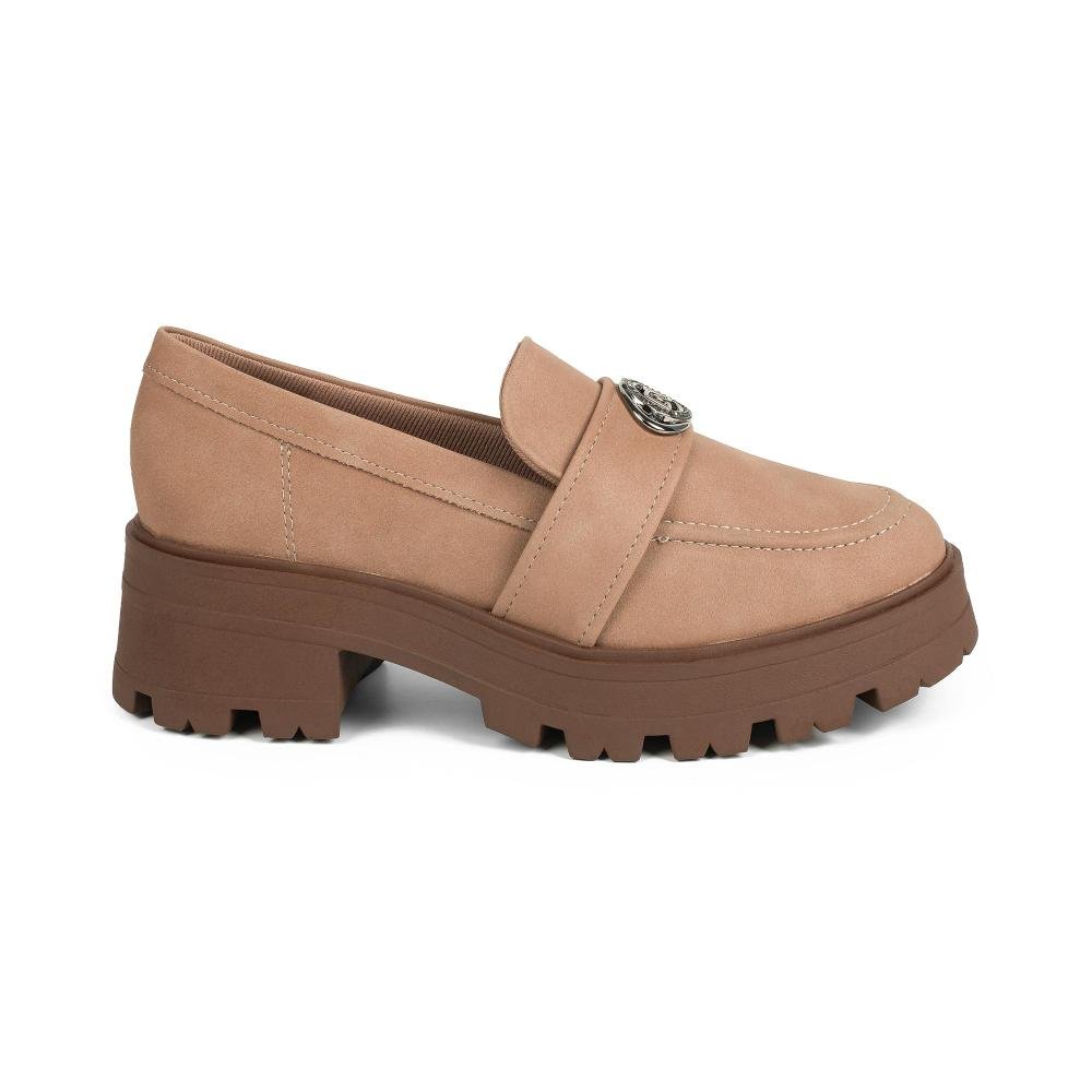 Sapato Dakota Loafer Tratorado Feminino D2631 Marrom Claro 3
