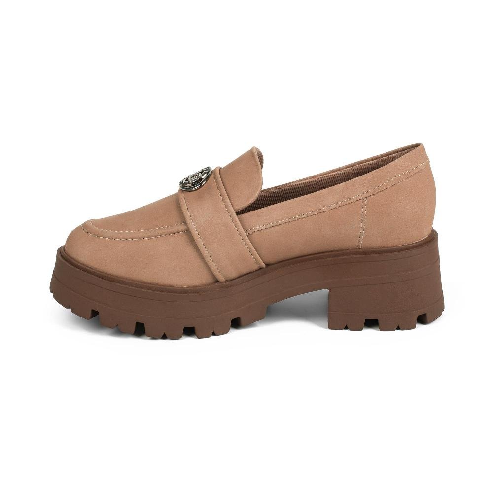 Sapato Dakota Loafer Tratorado Feminino D2631 Marrom Claro 4
