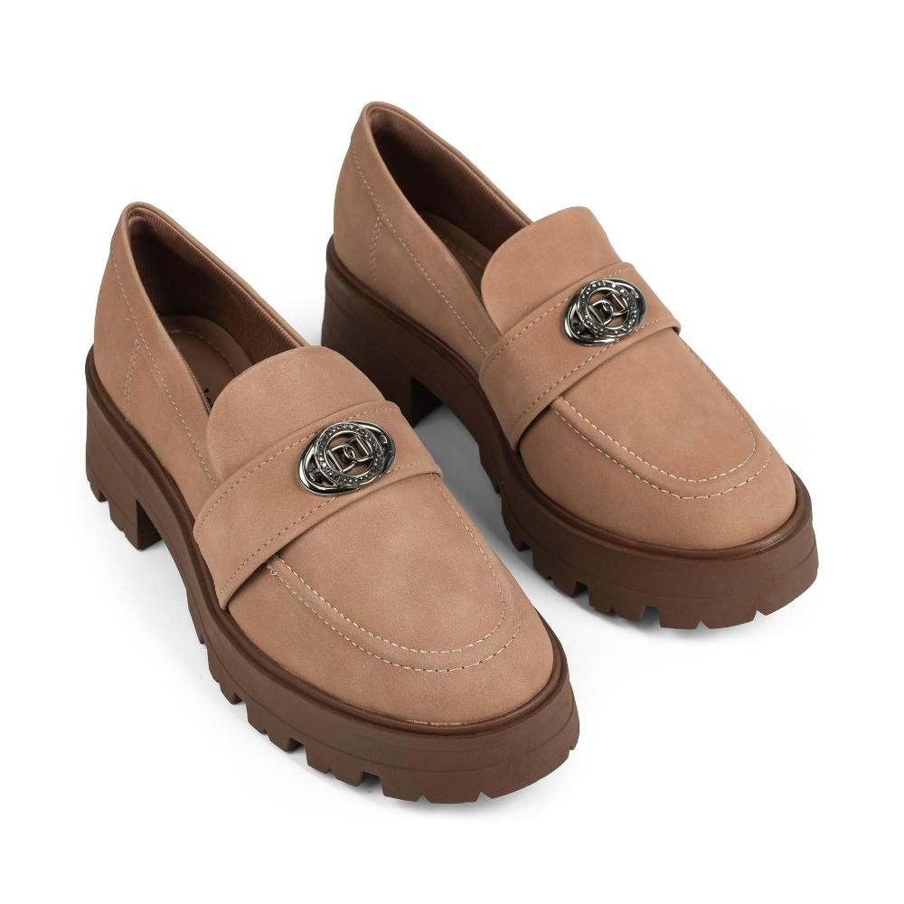 Sapato Dakota Loafer Tratorado Feminino D2631 Marrom Claro 6