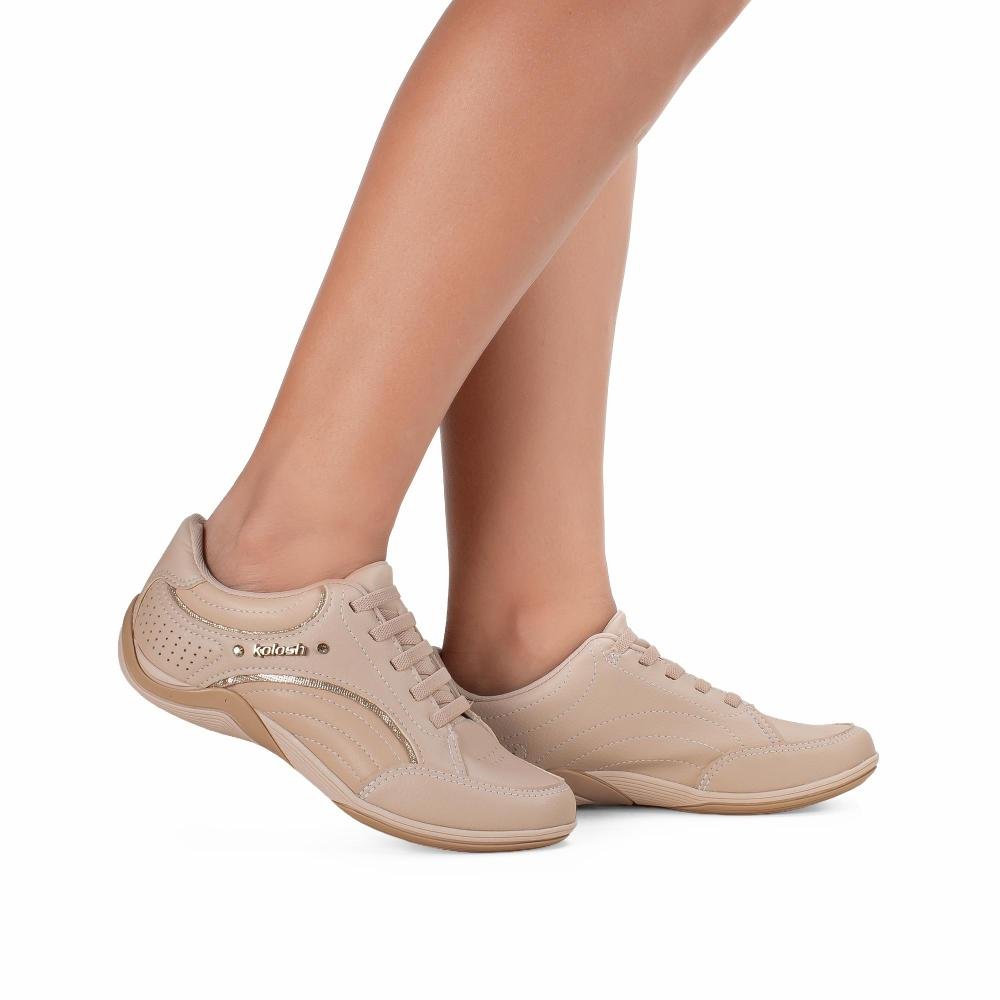Tênis Kolosh Casual Feminino C3845 Nude 3