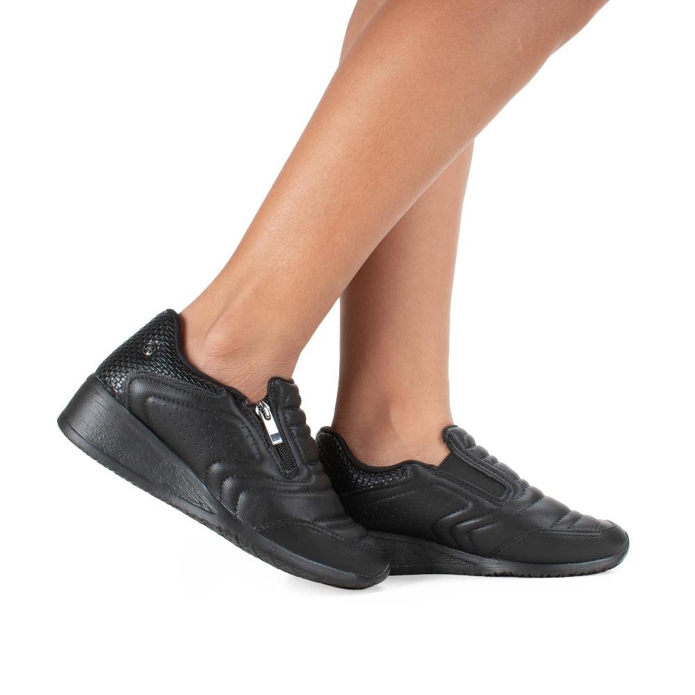Tênis Kolosh Upper de Calce Fácil Feminino C1818 Preto 2