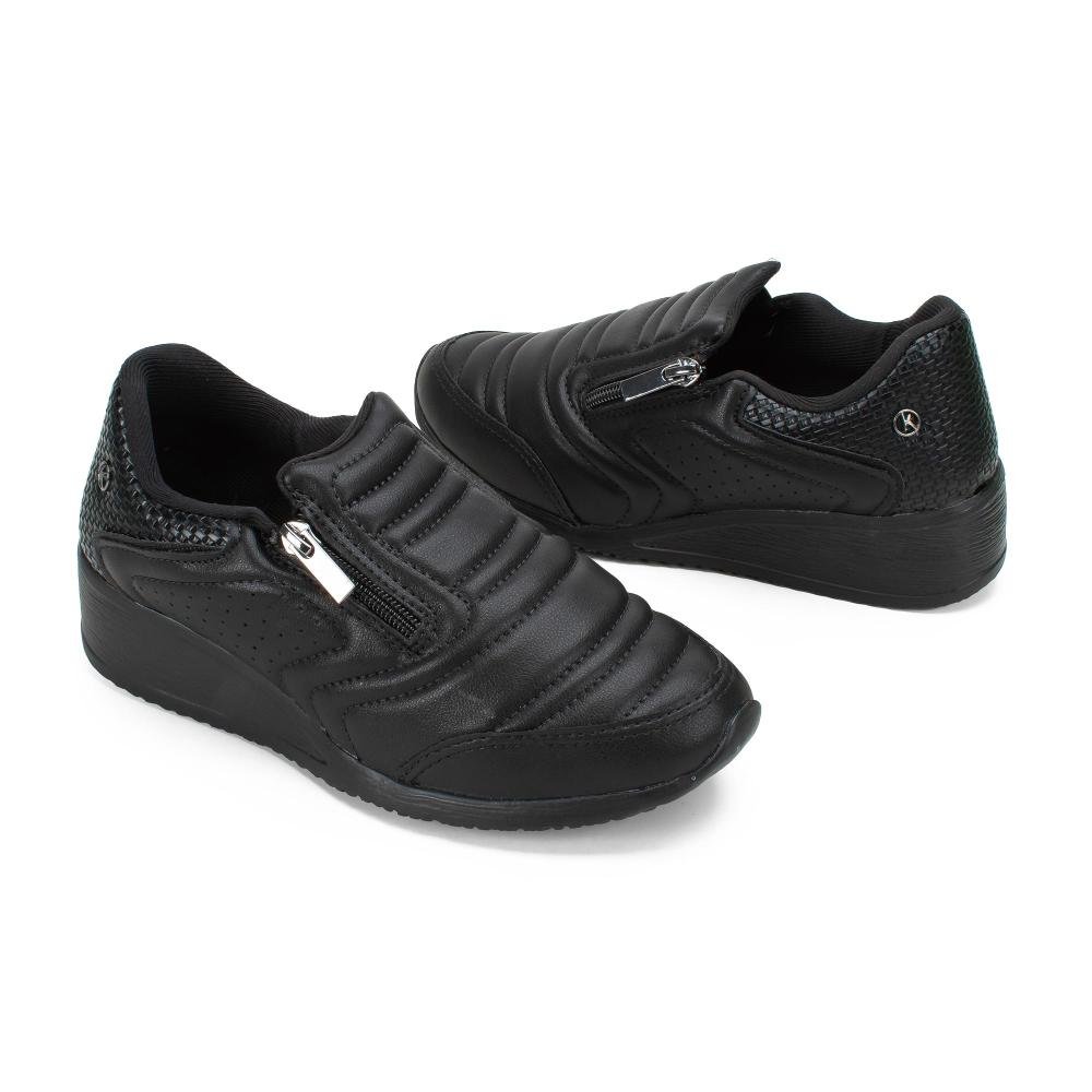 Tênis Kolosh Upper de Calce Fácil Feminino C1818 Preto 6