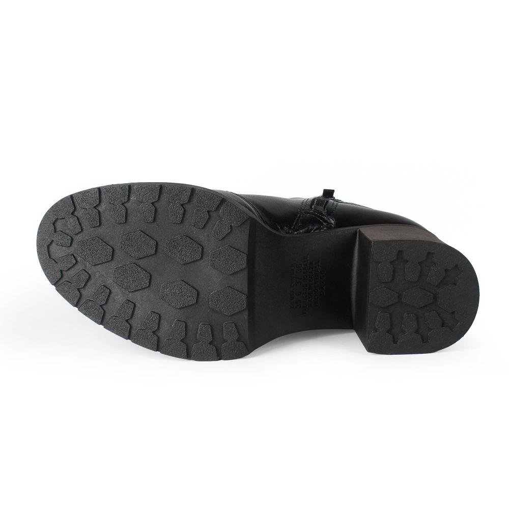 Bota Dakota de Cano Curto Em Couro Feminina D2431 Preto 5