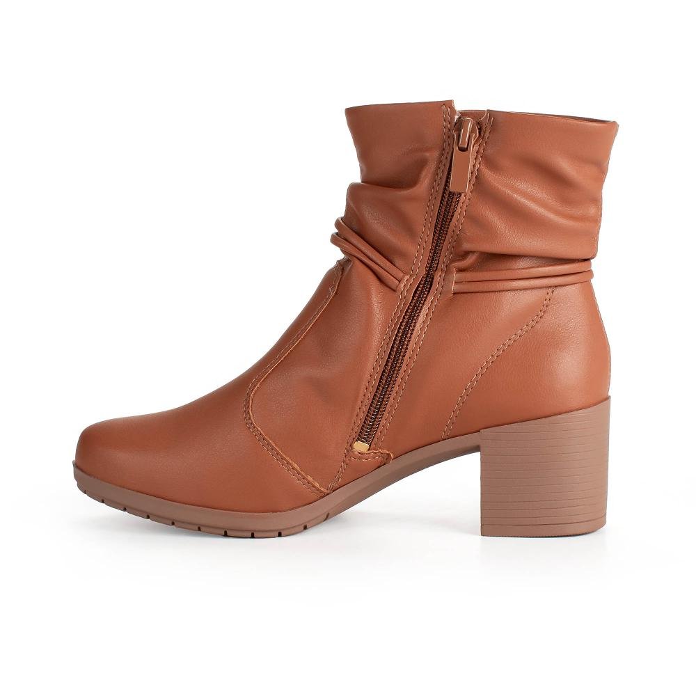 Bota Campesí de Cano Curto Feminina L9227 Marrom 4