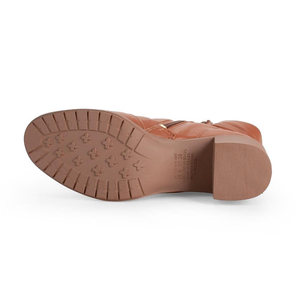 Bota Campesí de Cano Curto Feminina L9227 Marrom 5