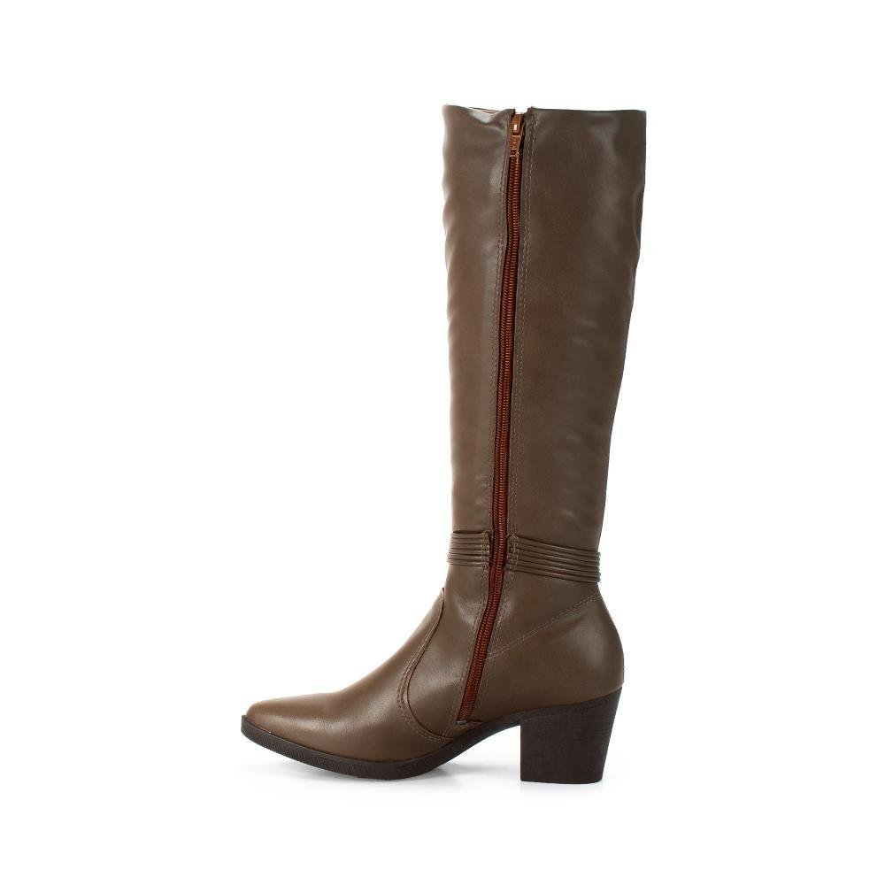 Bota Mississipi de Cano Longo Feminina J1202 Marrom 3