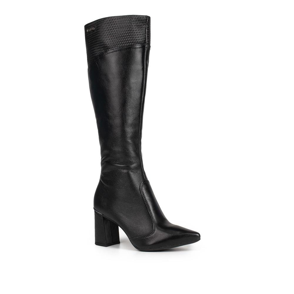 Bota Tanara Em Couro de Cano Longo Feminina T9564