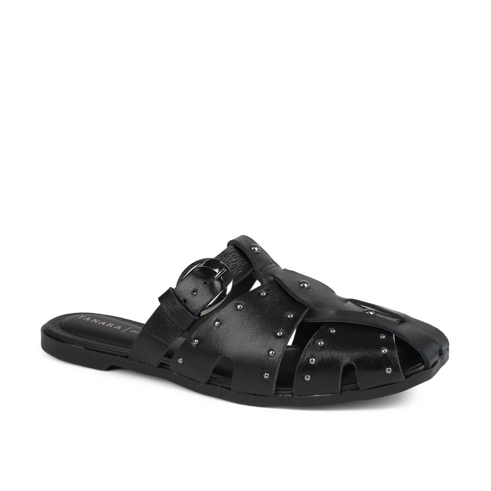 Mule Tanara Em Couro Feminino T9482 Preto 1