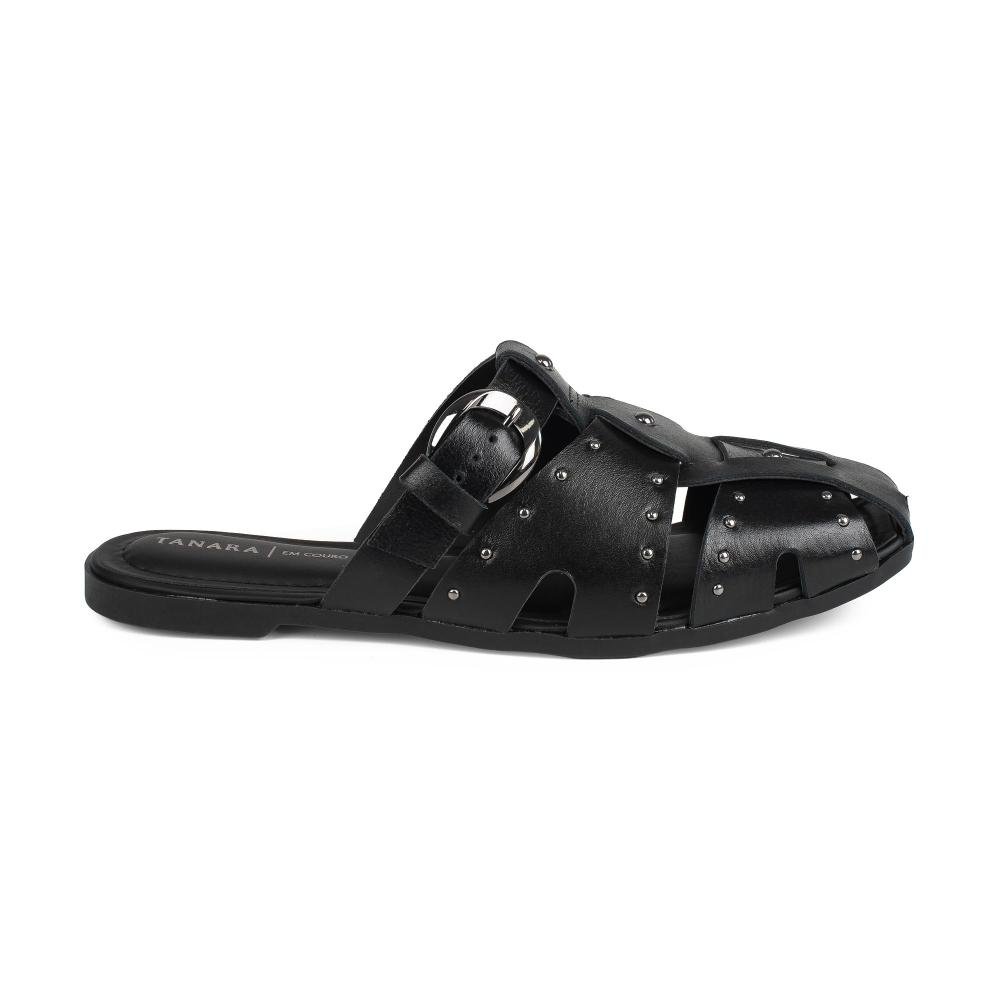 Mule Tanara Em Couro Feminino T9482 Preto 3