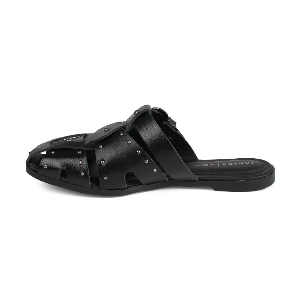 Mule Tanara Em Couro Feminino T9482 Preto 4