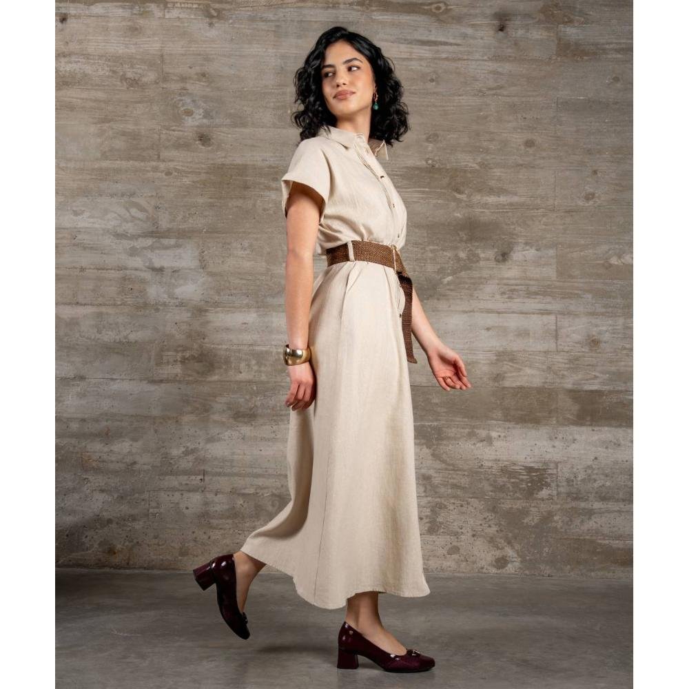 Scarpin Campesí de Salto Bloco Feminino CE481 Bordô 2