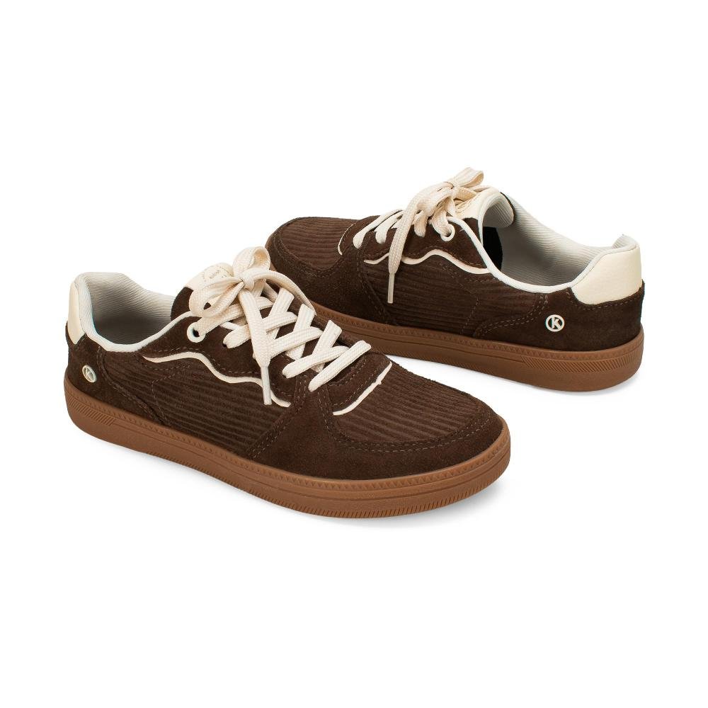 Tênis Kolosh Casual Em Couro Feminino C3910 Marrom 7