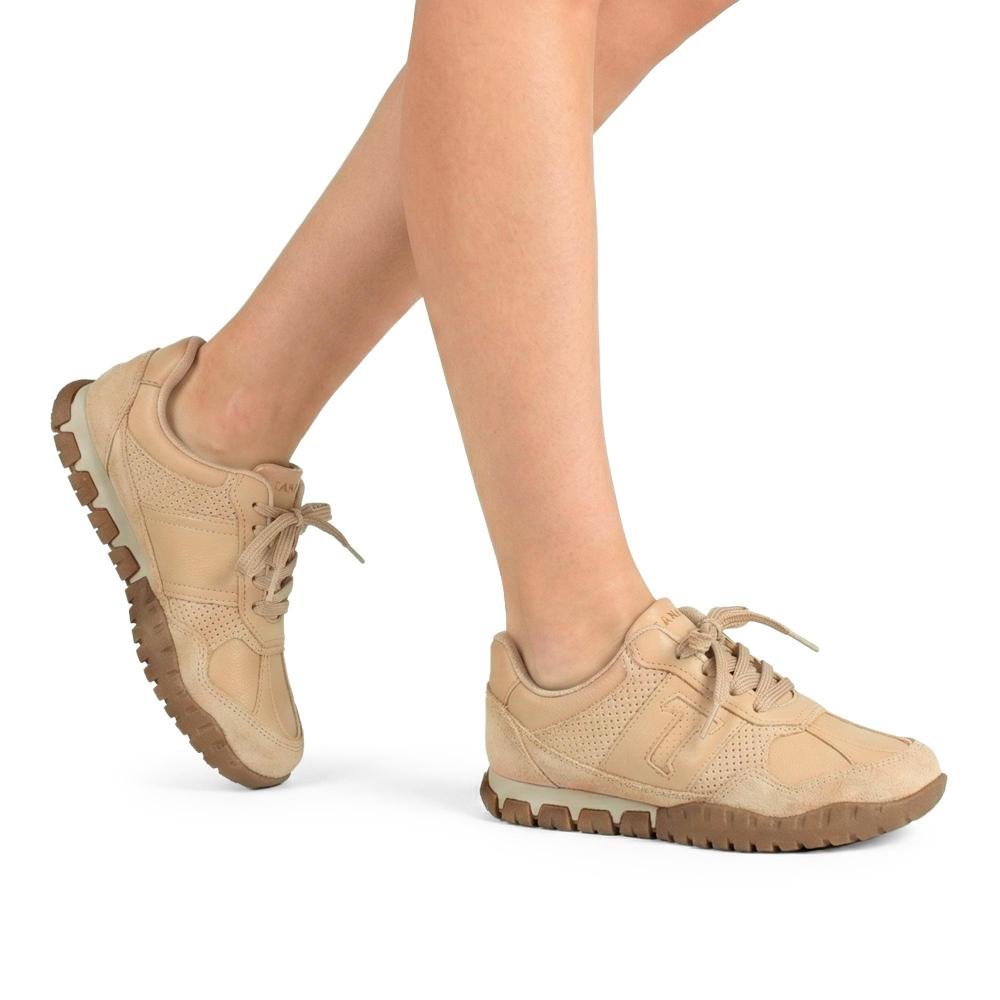 Tênis Tanara Jogging Feminino T9461 Bege 2